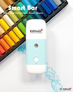 [KillVirus] 킬바이러스 스마트바 블루 / 개인방역 충전식 살균소독제 전용 나노미스트 휴대용 전기분무기 / 전용 용액 별매