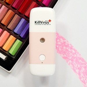 [KillVirus] 킬바이러스 스마트바 핑크 / 개인방역 충전식 살균소독제 전용 나노미스트 휴대용 전기분무기 / 전용 용액 별매
